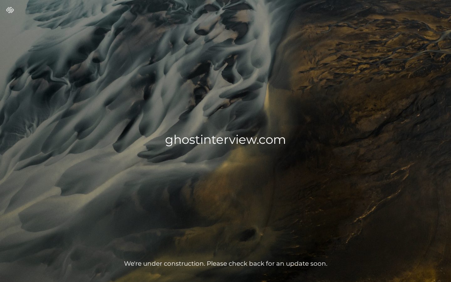 Ghost Interview Homepage