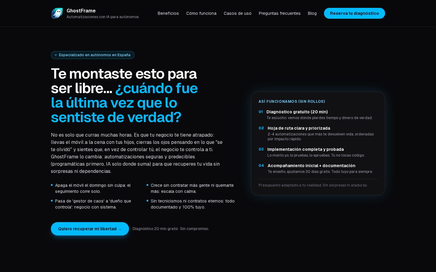 Ghostframe Homepage