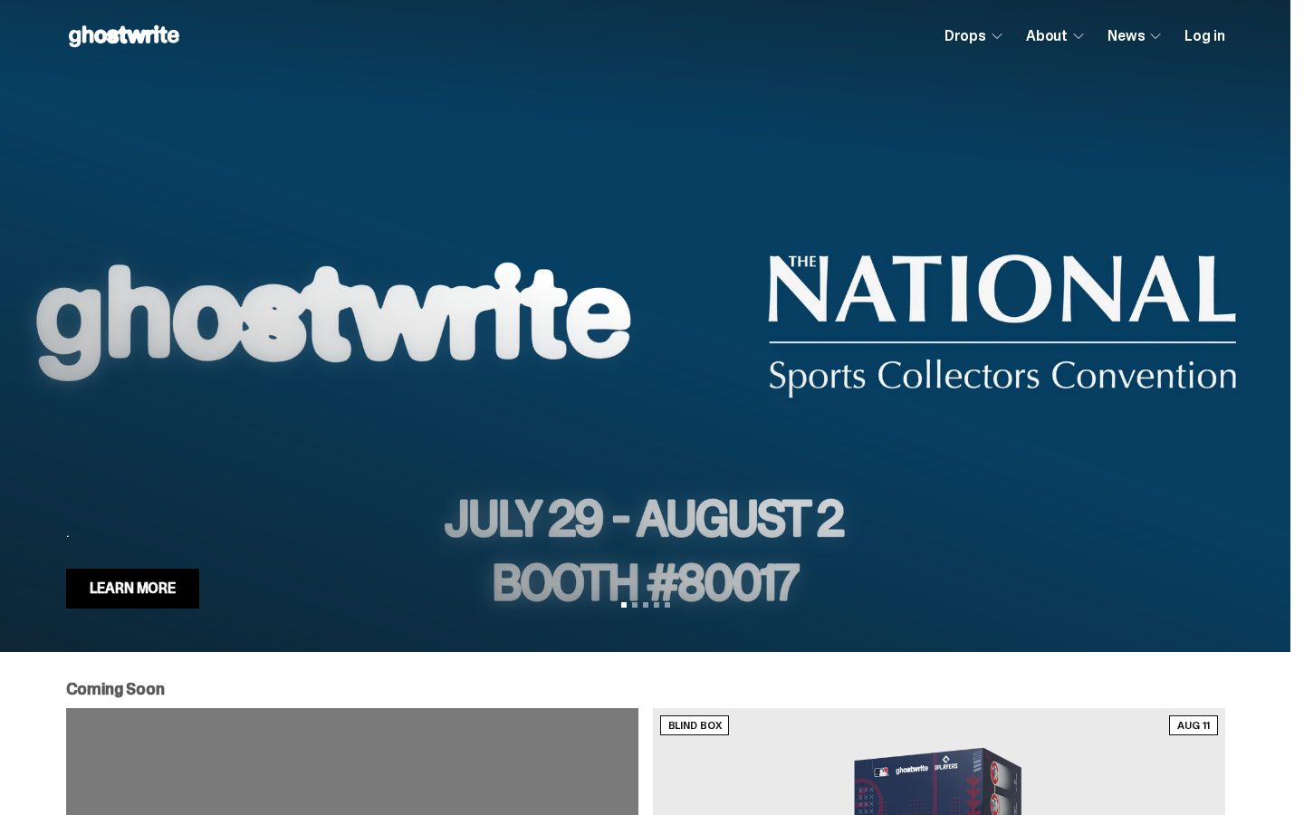 Ghostwrite Homepage