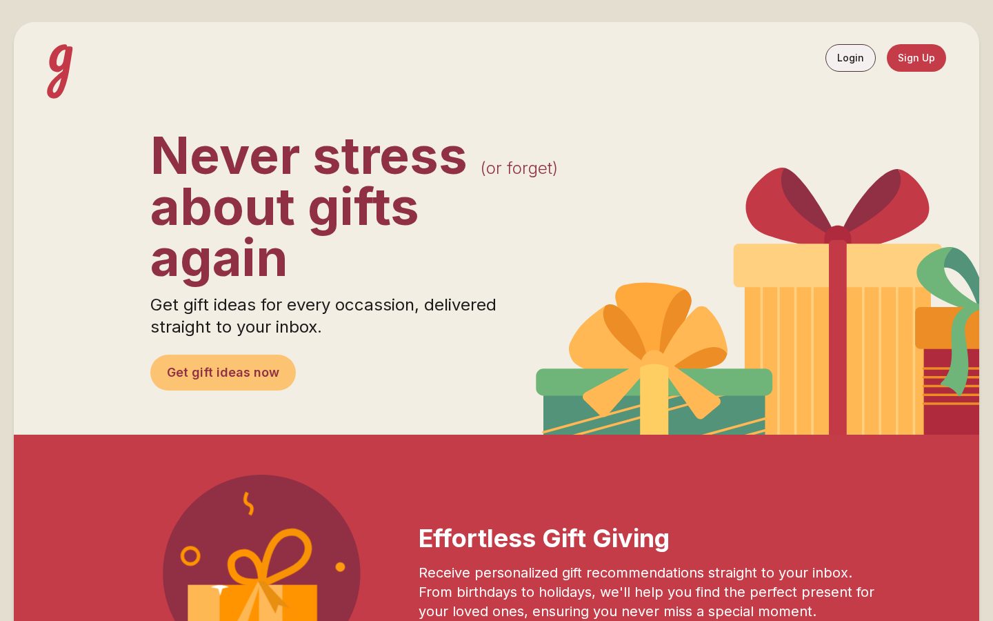 Giftbox.ai Homepage