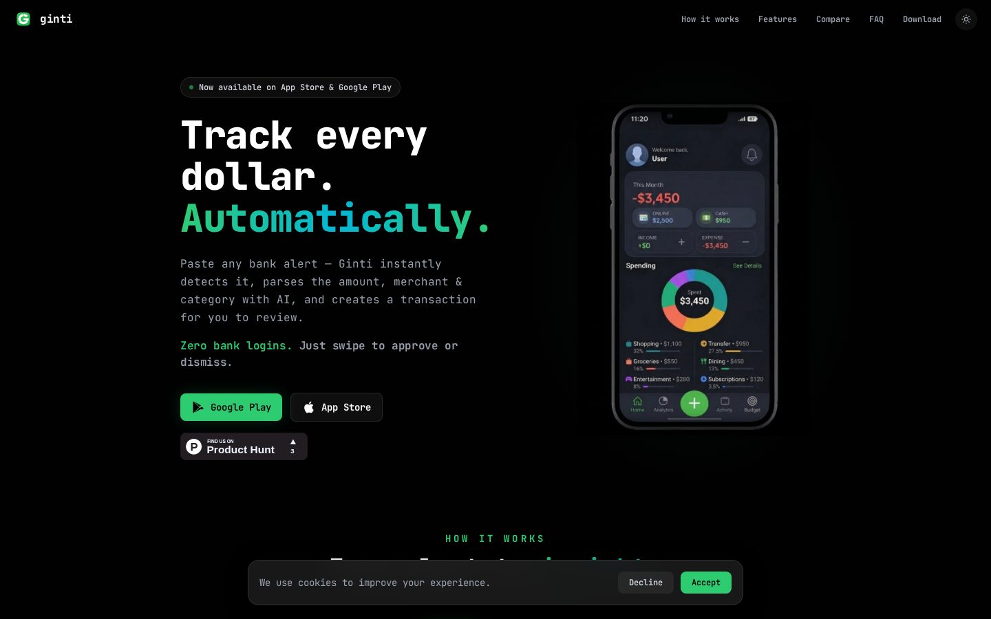Ginti Homepage