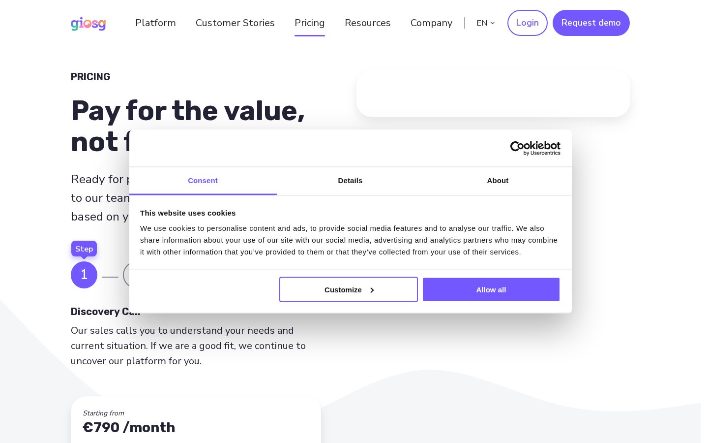 giosg Pricing