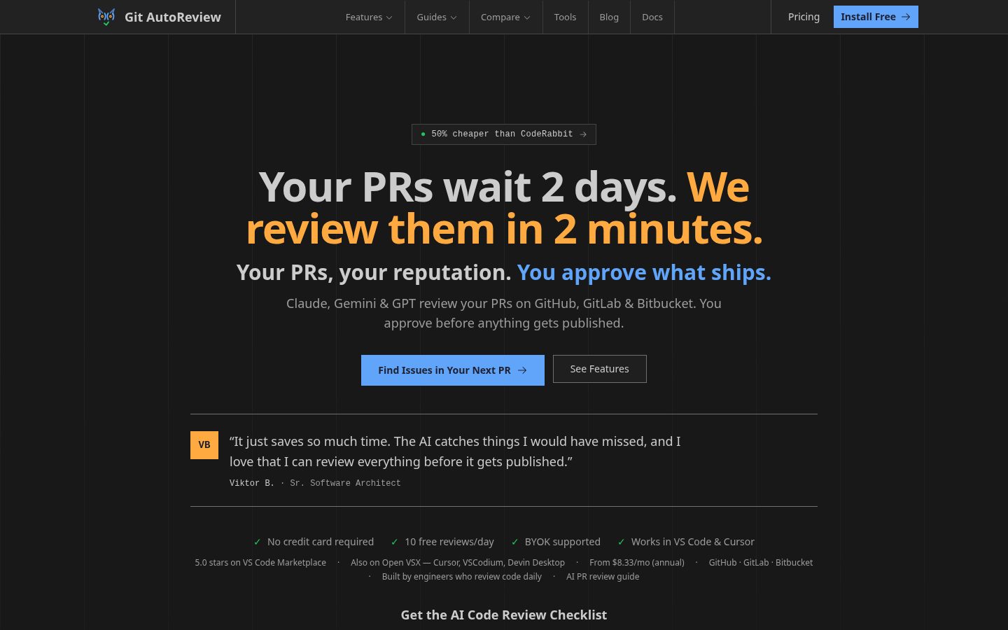 Git AutoReview Homepage
