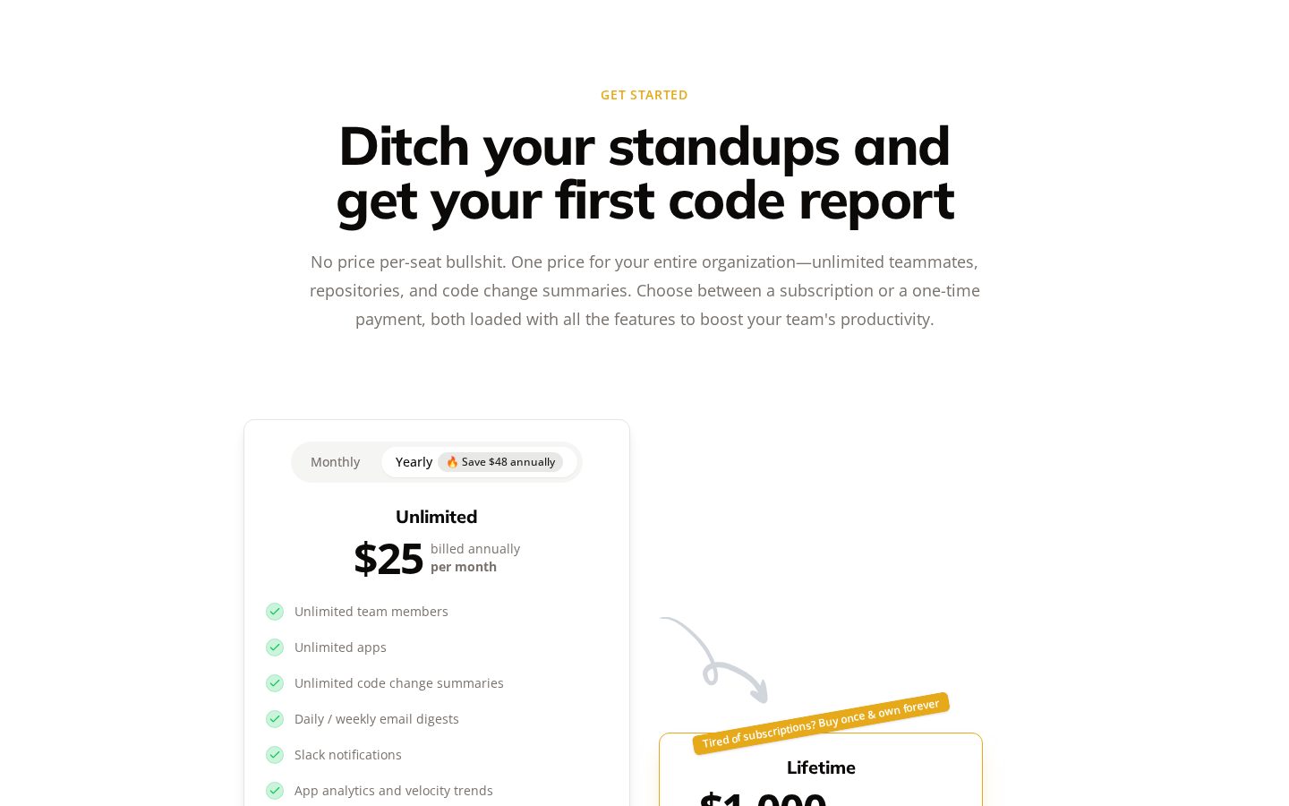 Git Digest Pricing