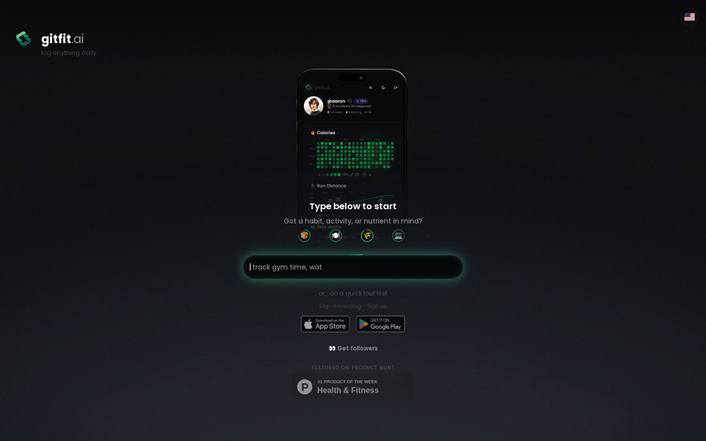 GitFit.AI Homepage
