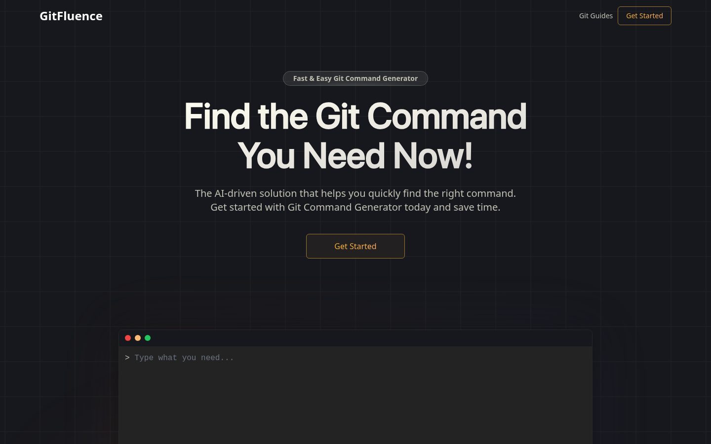 Gitfluence Homepage