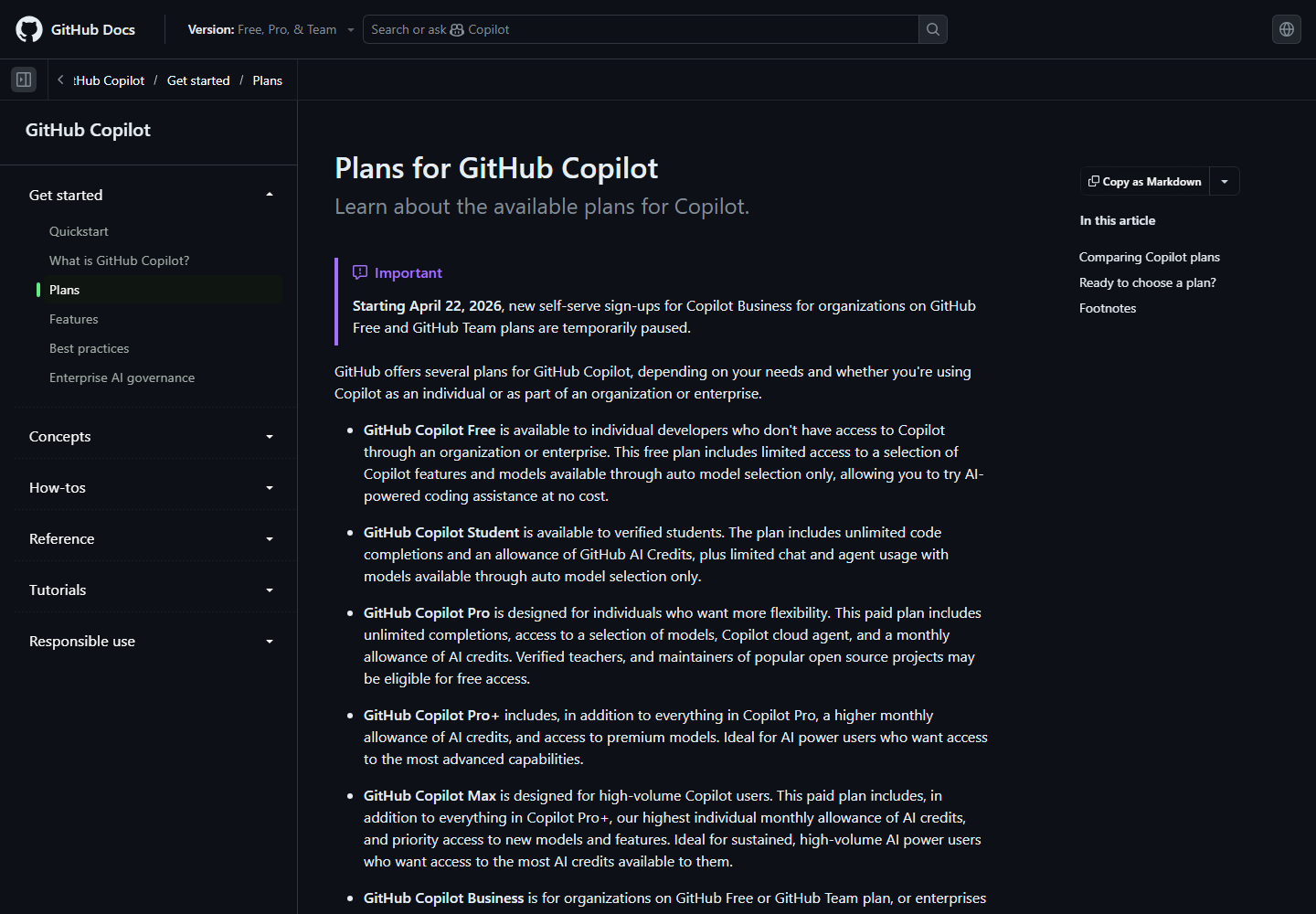GitHub Copilot · Your AI pair programmer pricing