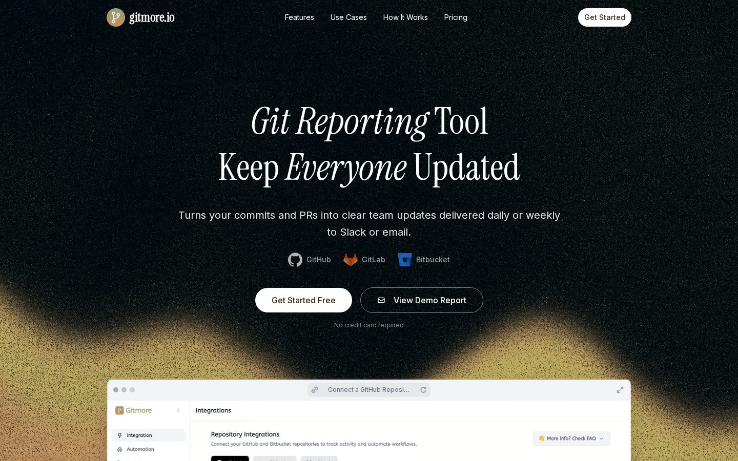 Gitmore Homepage