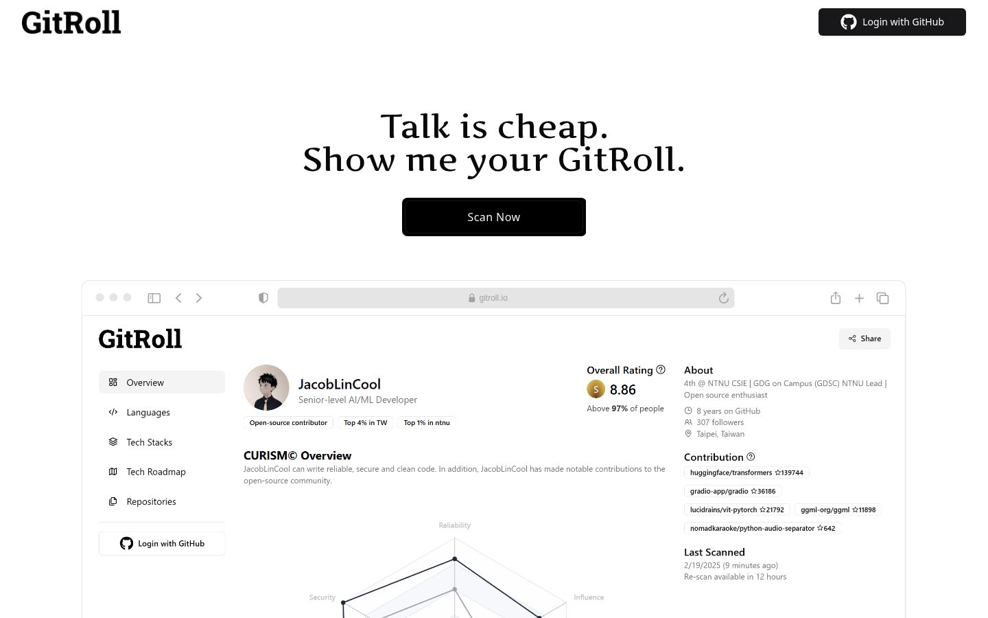 GitRoll Homepage