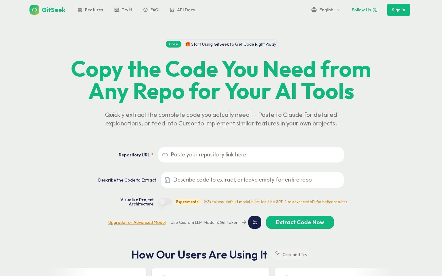 GitSeek Homepage