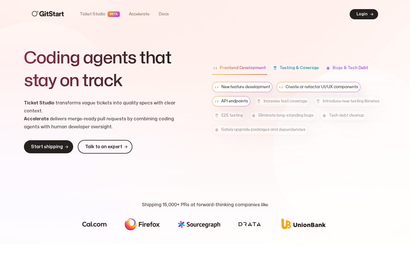 GitStart Homepage