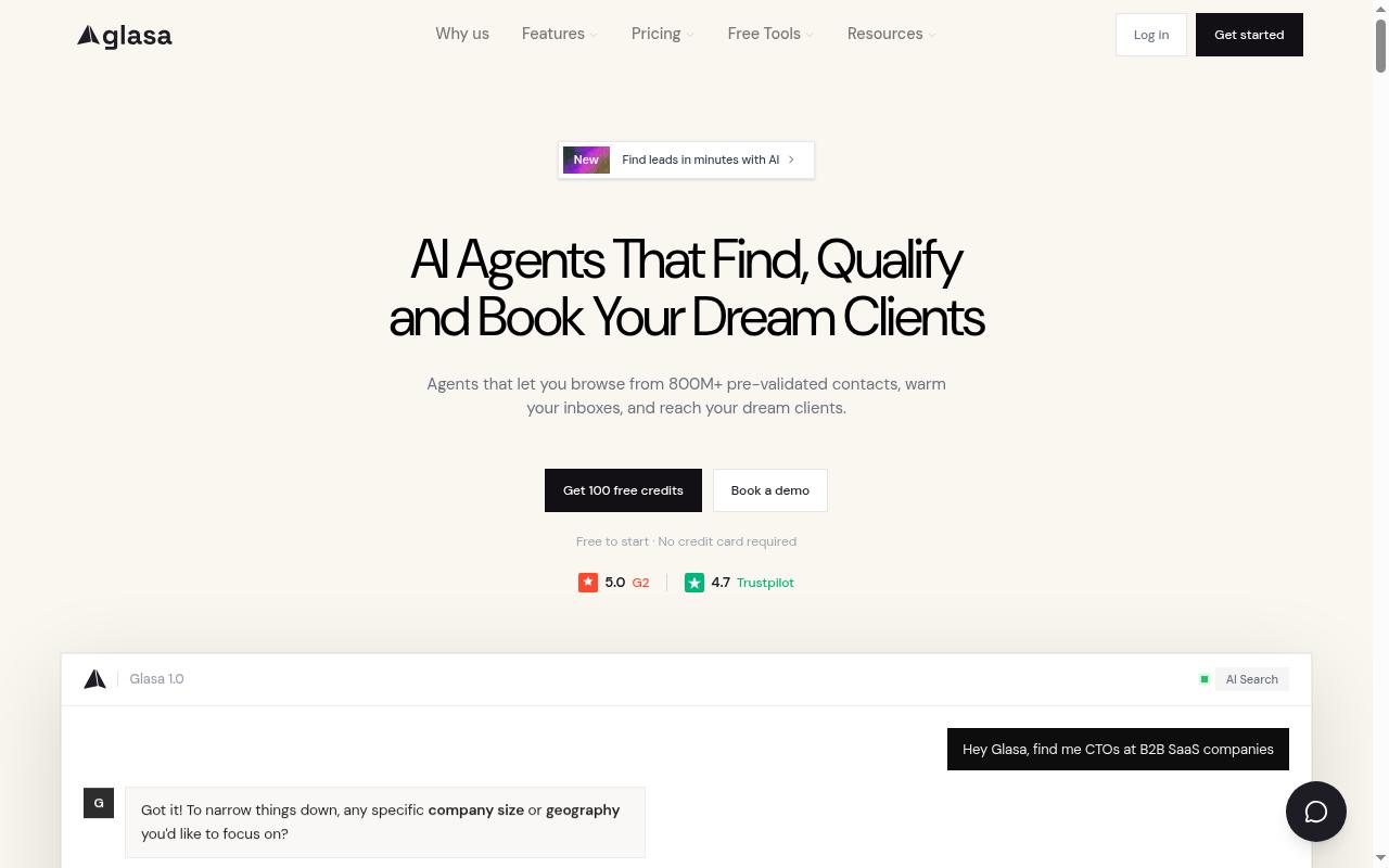 Glasa Homepage