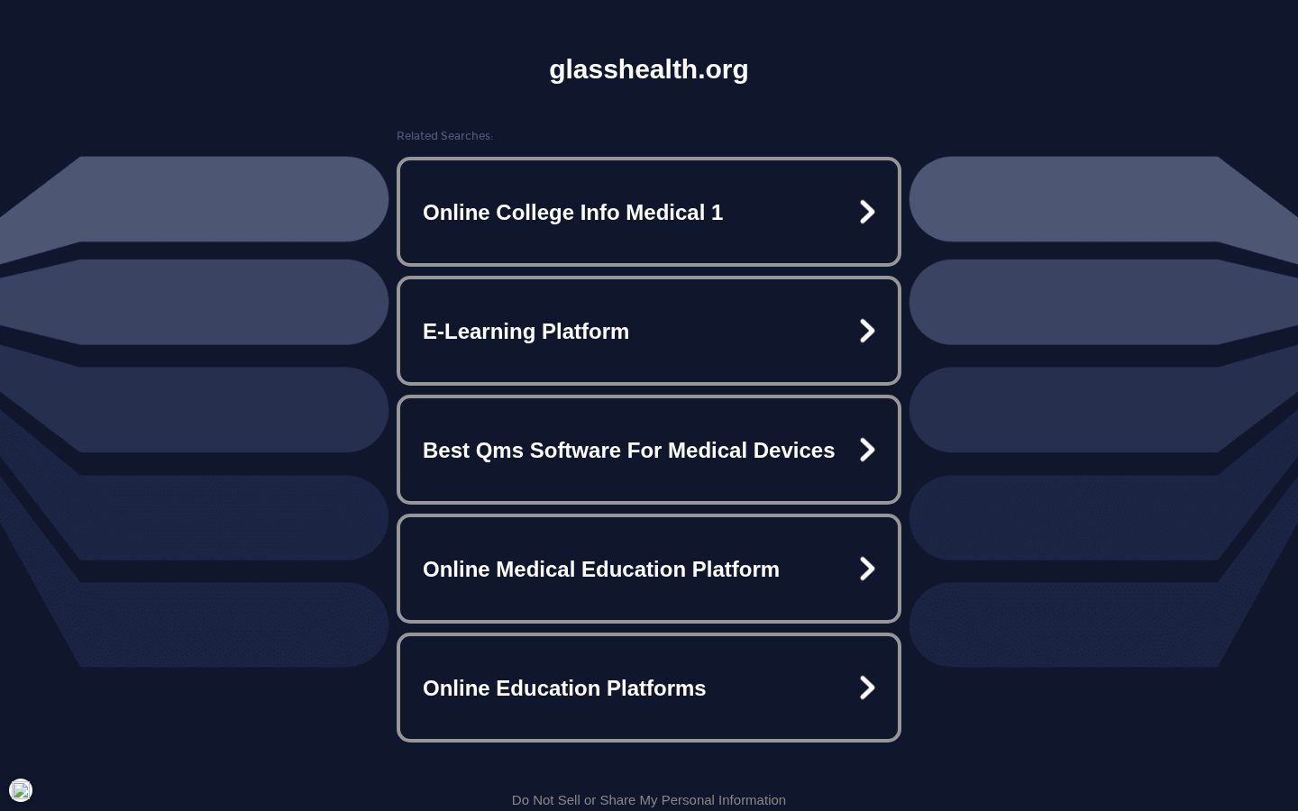 Glass Health Homepage