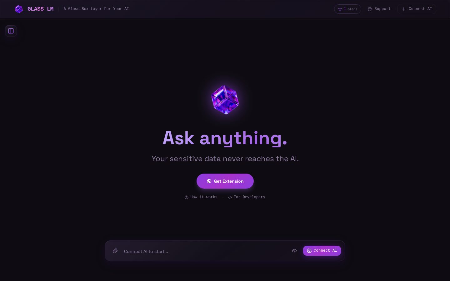 GlassLM Homepage