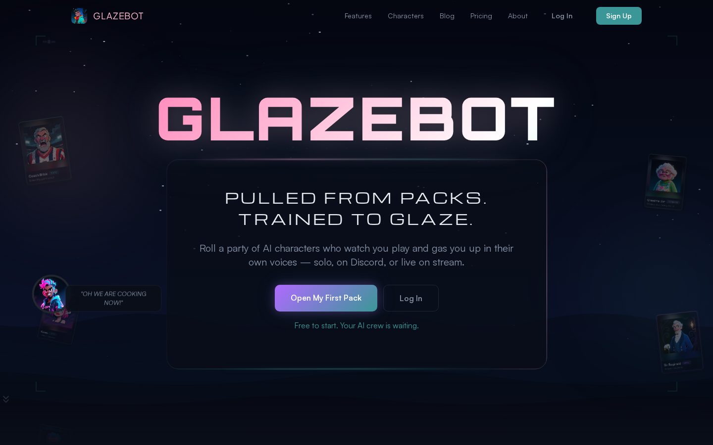GlazeBot Homepage