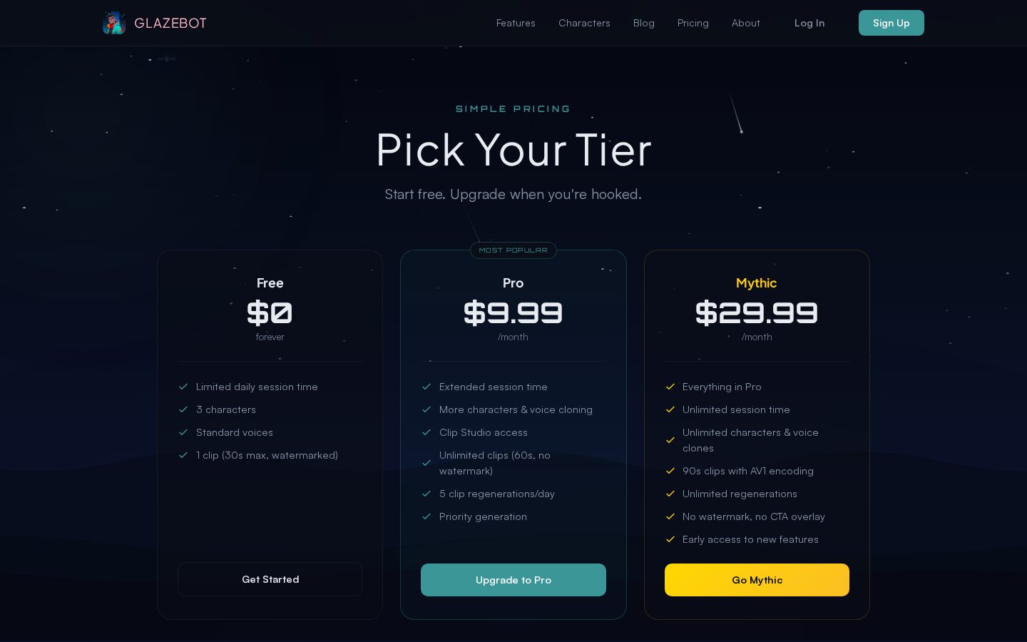 GlazeBot Pricing