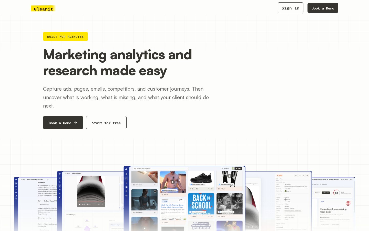 Gleanit Homepage
