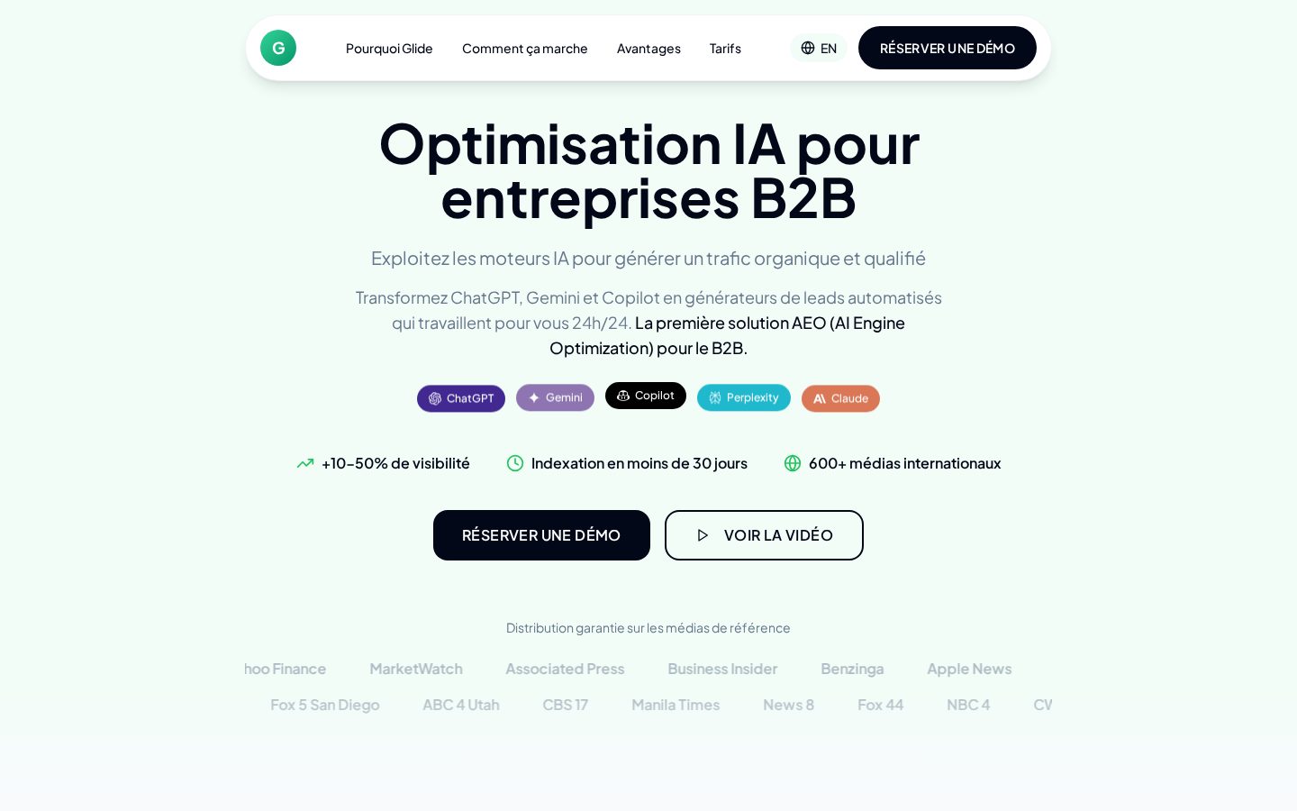 Glide by Glidyio Homepage