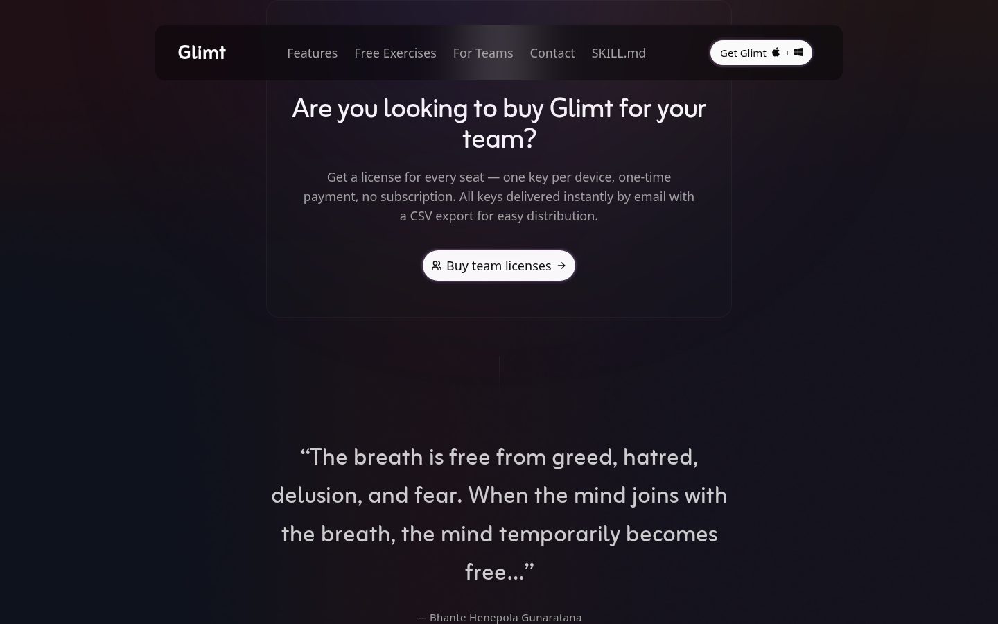 Glimt Pricing