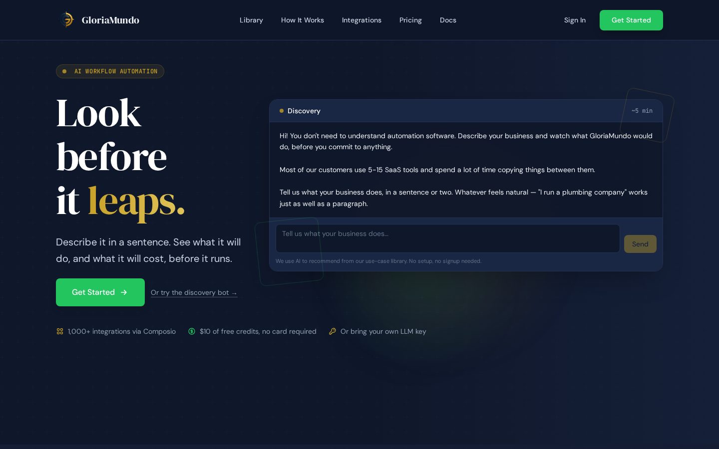 GloriaMundo Homepage