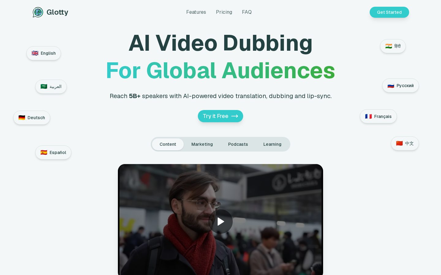 Glotty Homepage