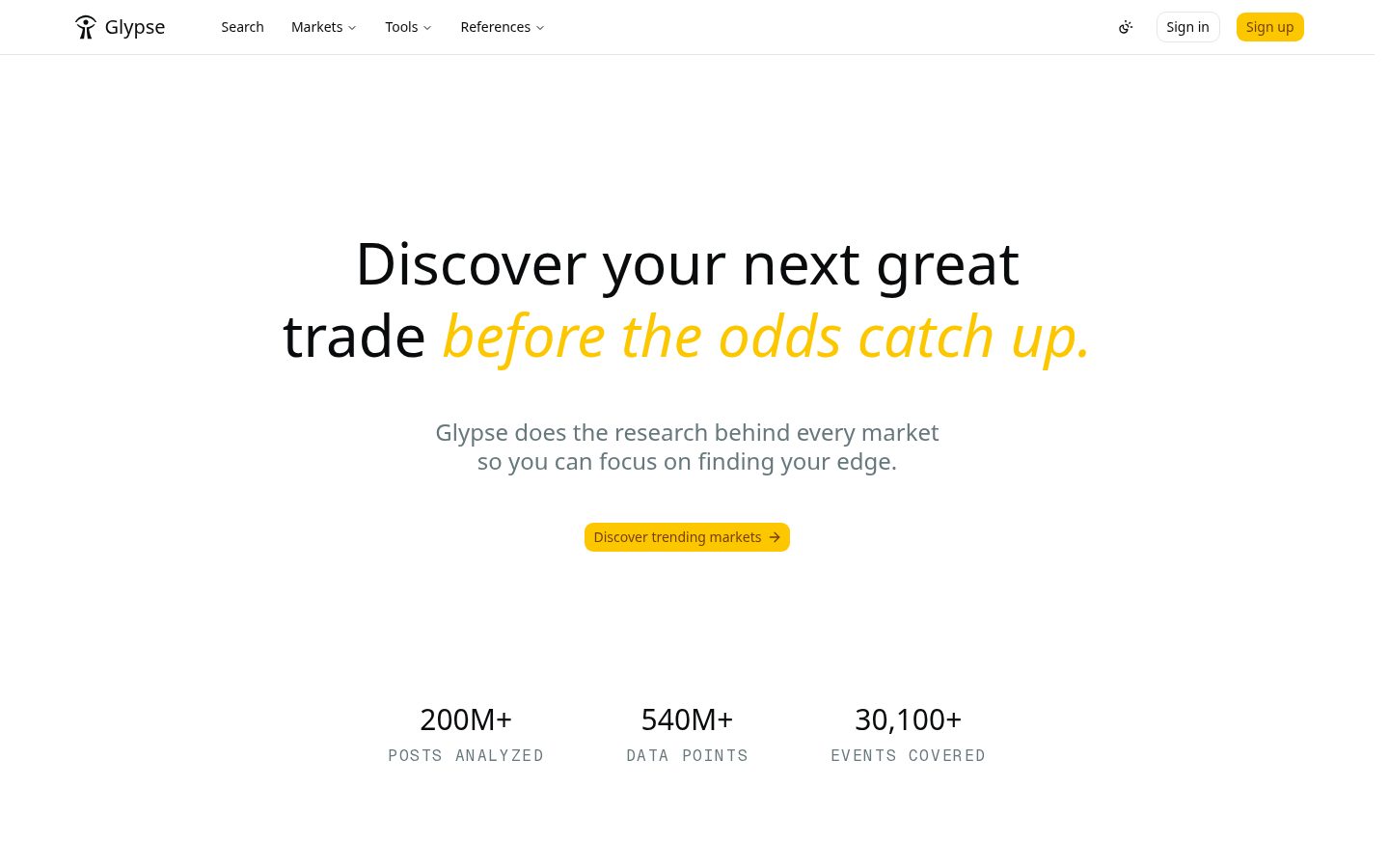 Glypse Homepage
