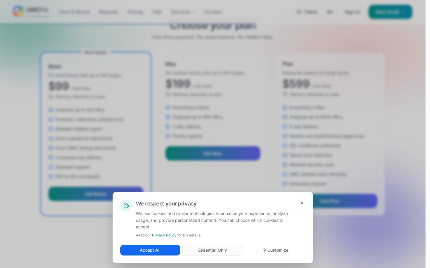 GMCFix Pricing