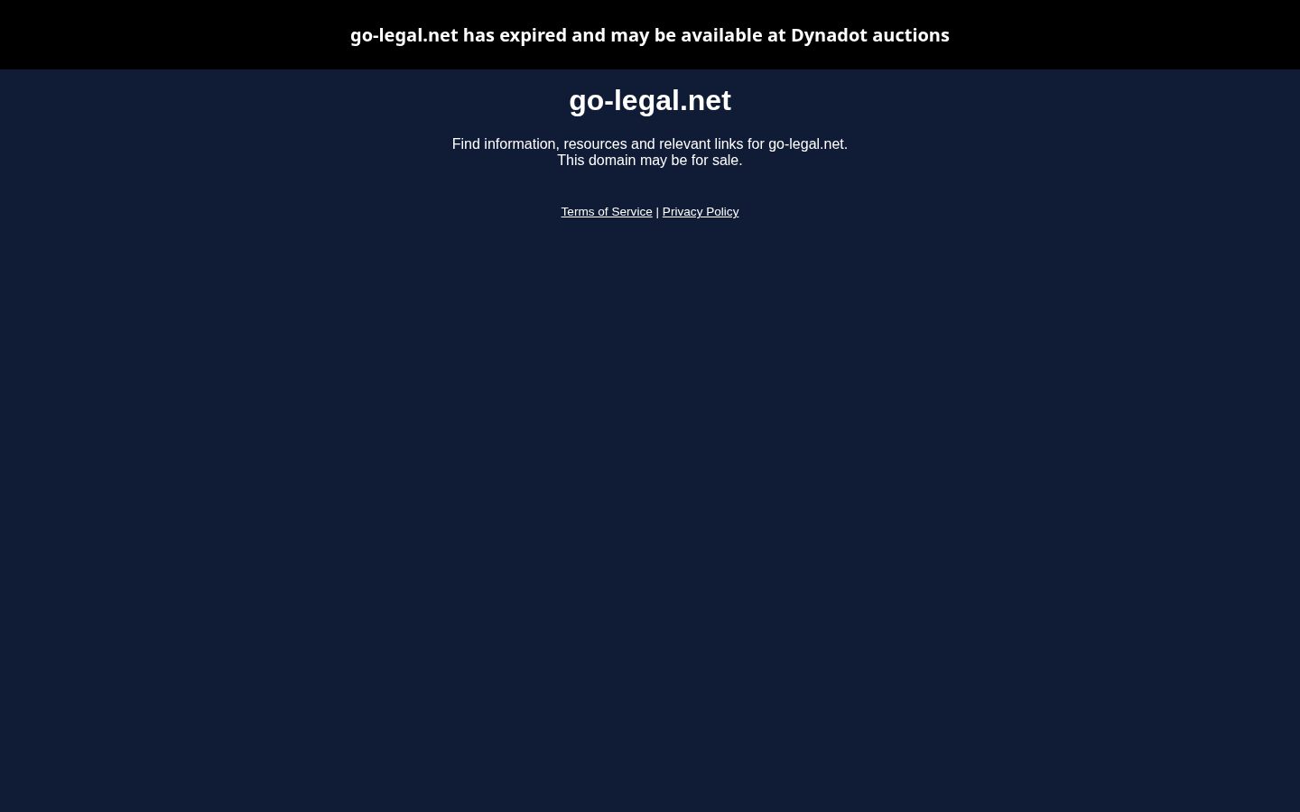 Go Legal AI Homepage