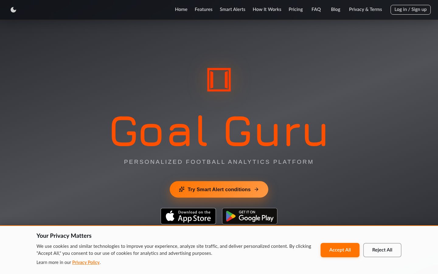 Goal Guru Homepage