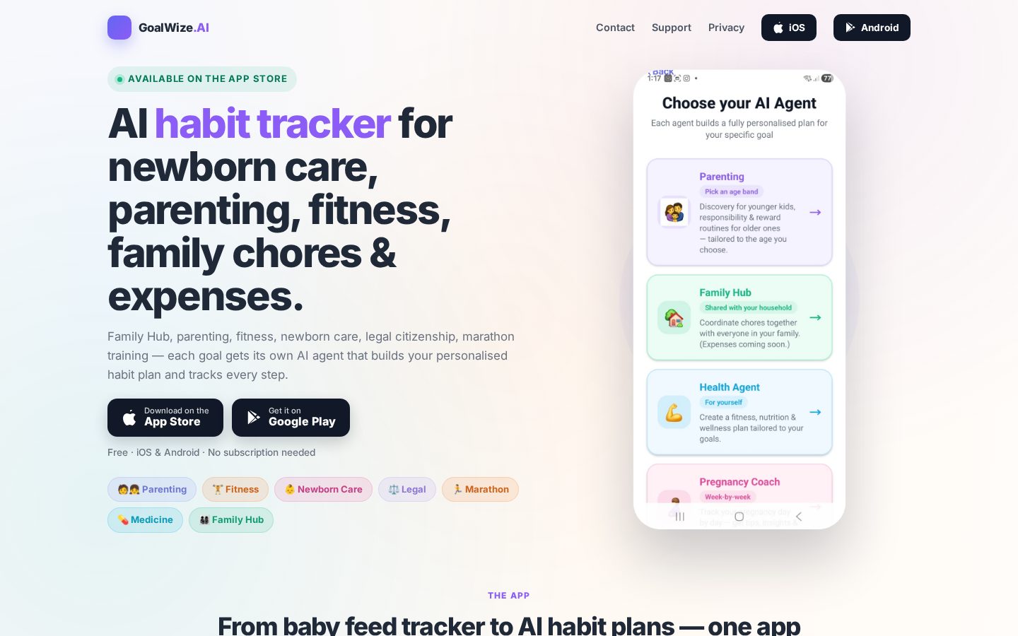 GoalWize.AI Homepage