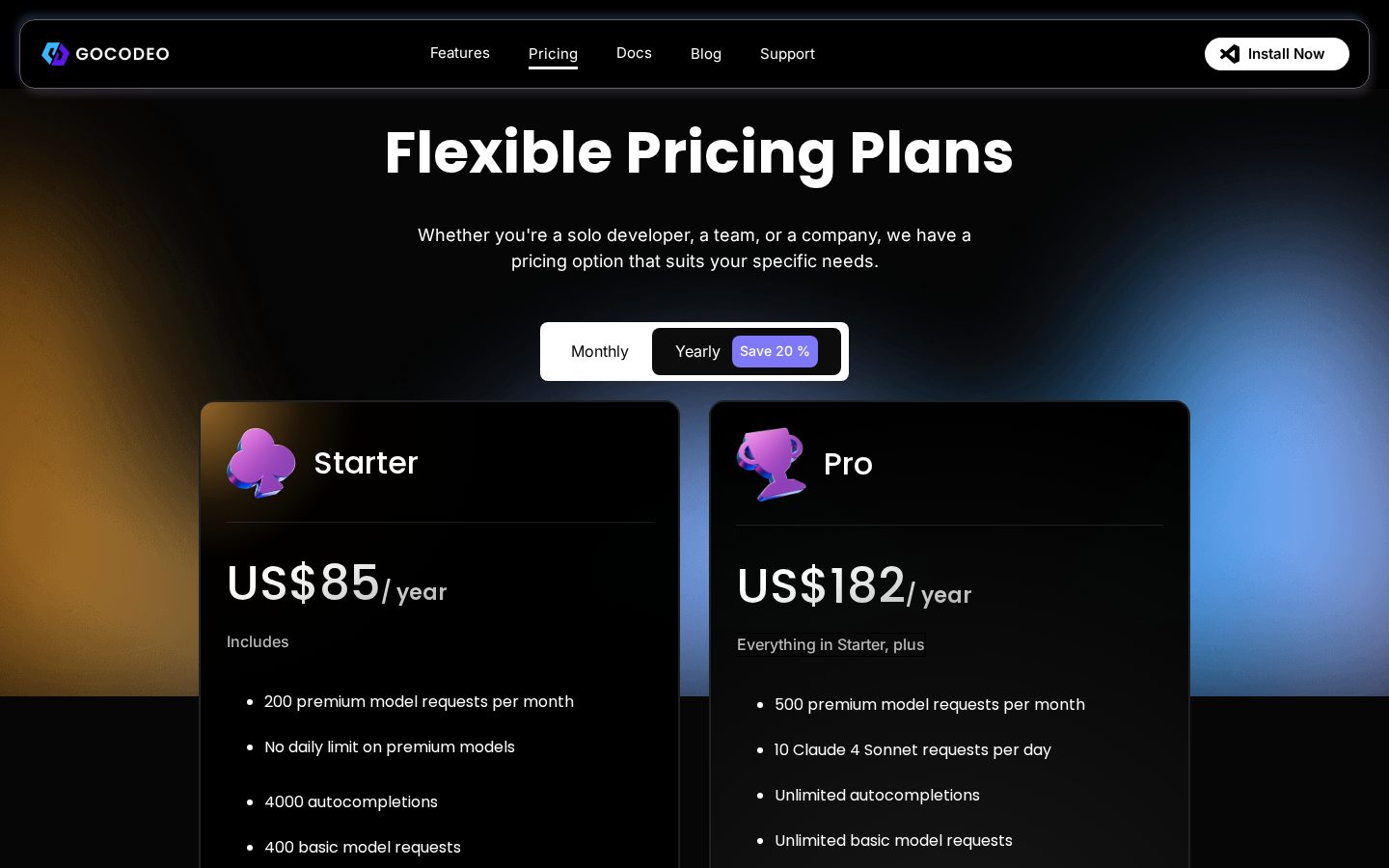 GoCodeo Pricing