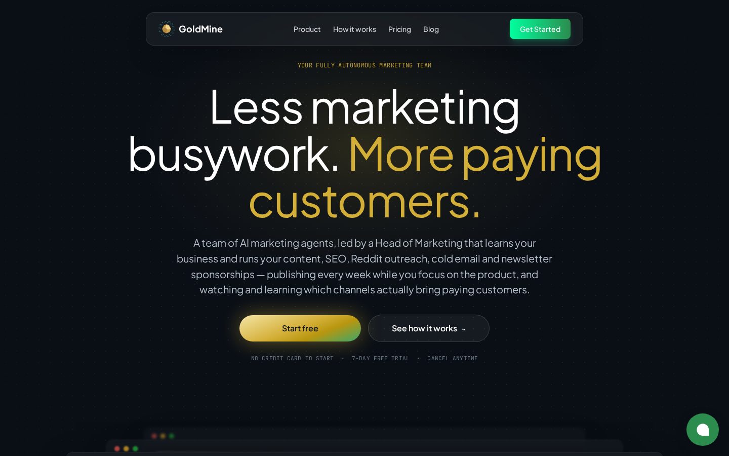 GoldMine Homepage