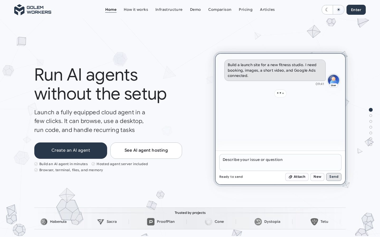 Golem Workers Homepage