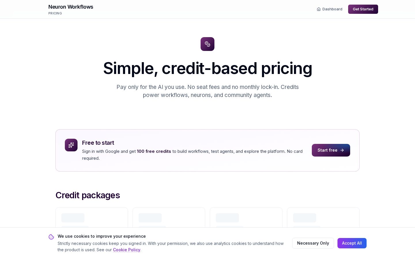 GoNeuron Pricing