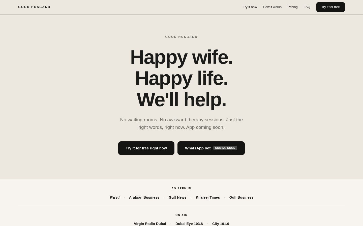 Good Husband Homepage