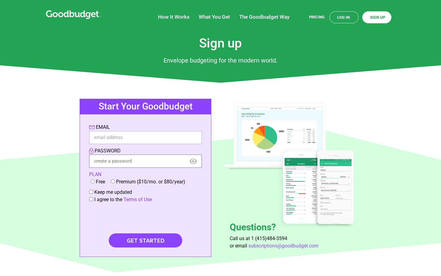 Goodbudget Pricing