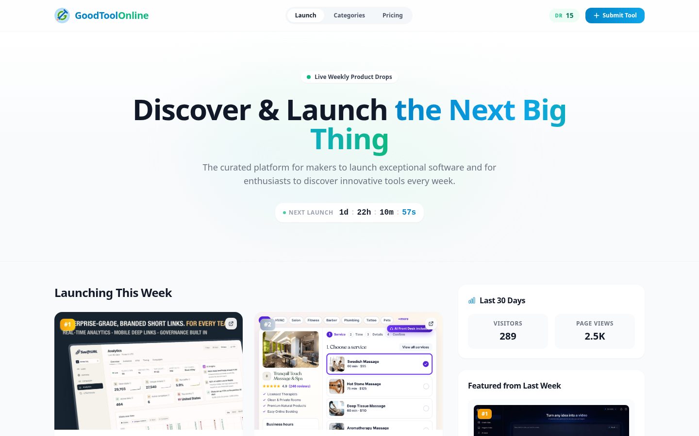 GoodToolOnline Homepage