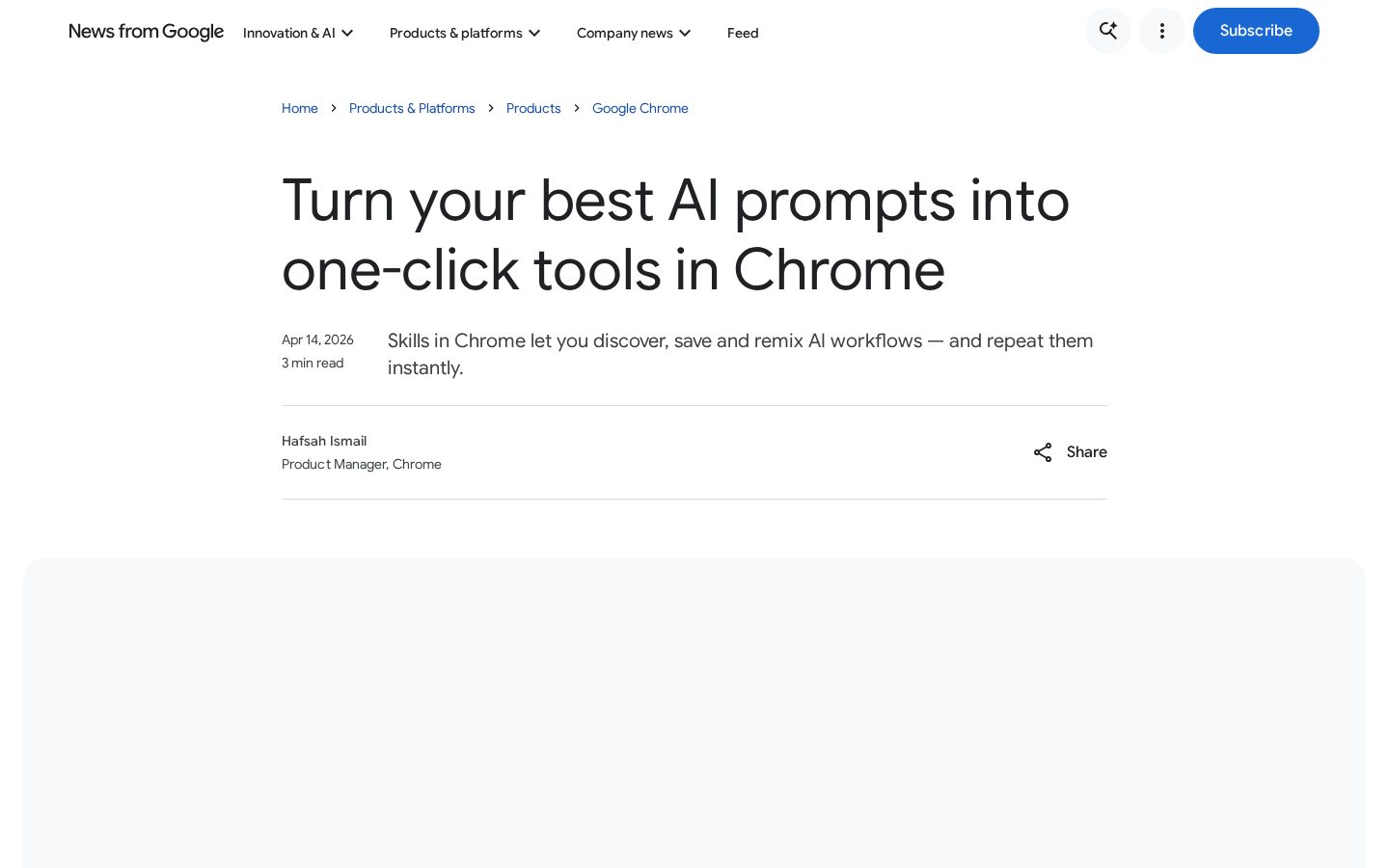 Google Chrome Skills Homepage