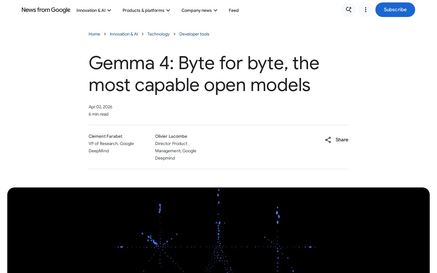 Google Gemma 4 Homepage