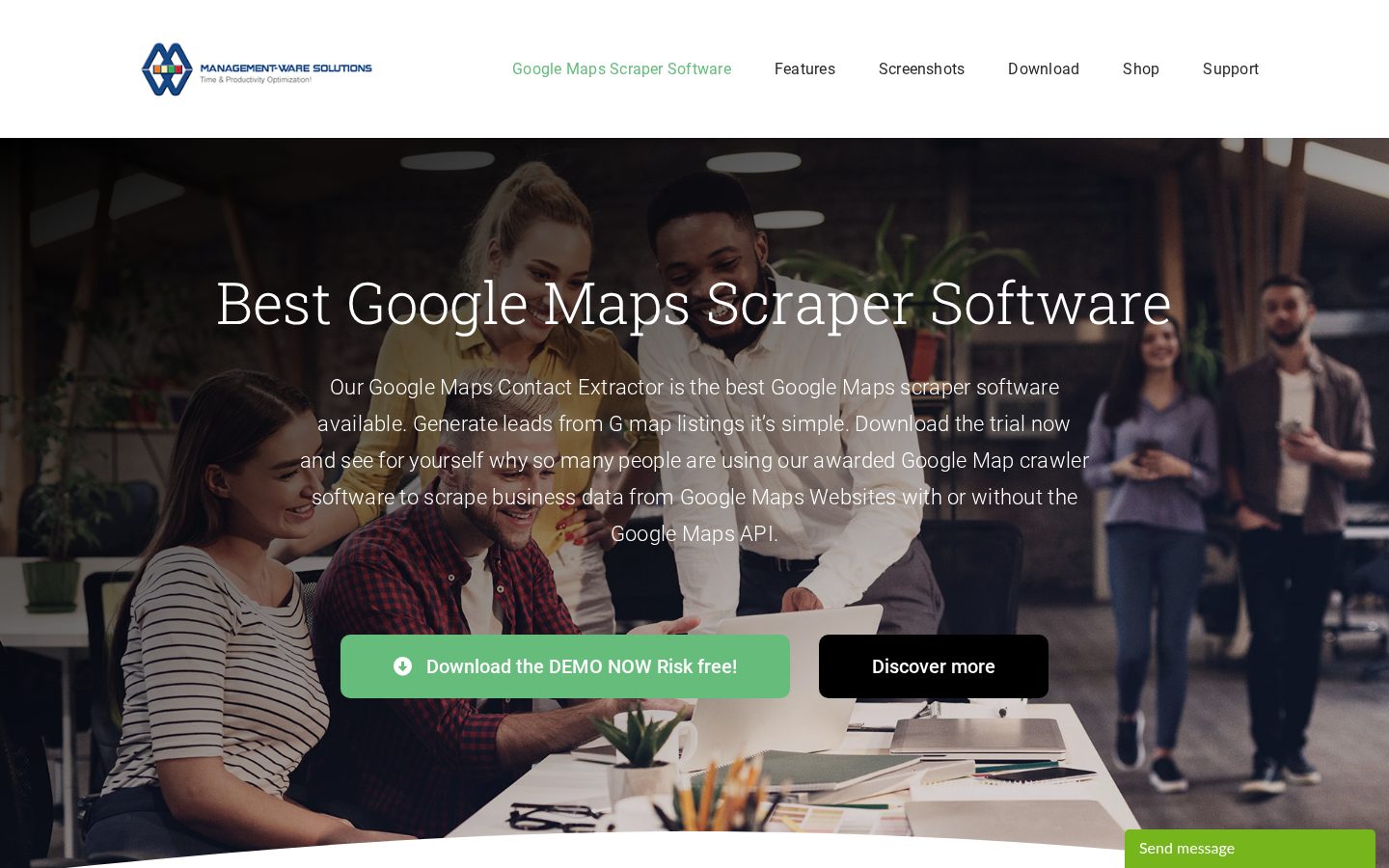 Google Maps Scraper Homepage