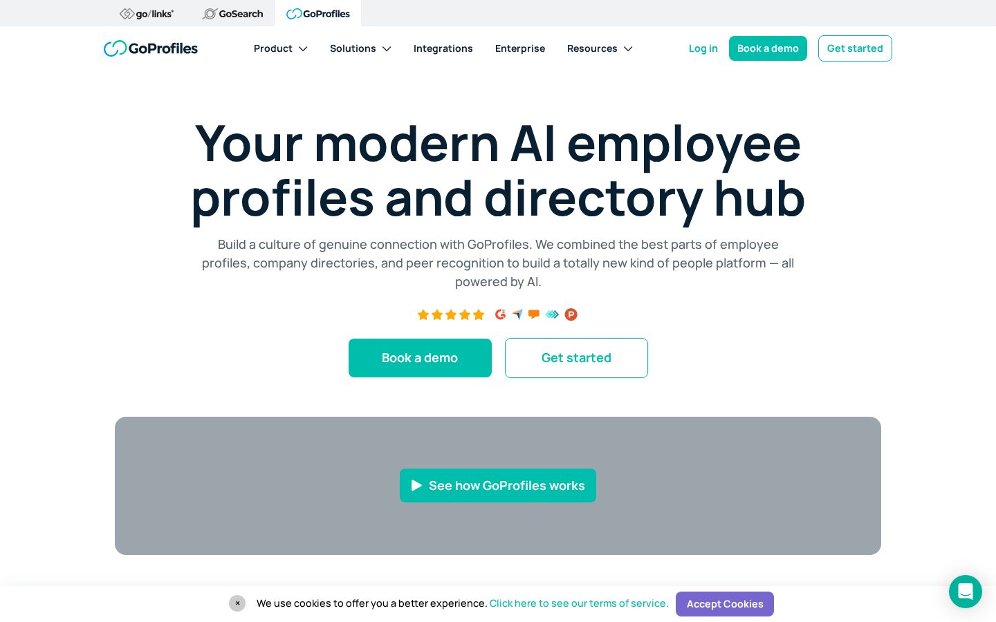 GoProfiles Homepage