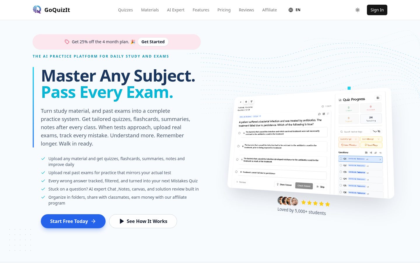 GoQuizIt Homepage