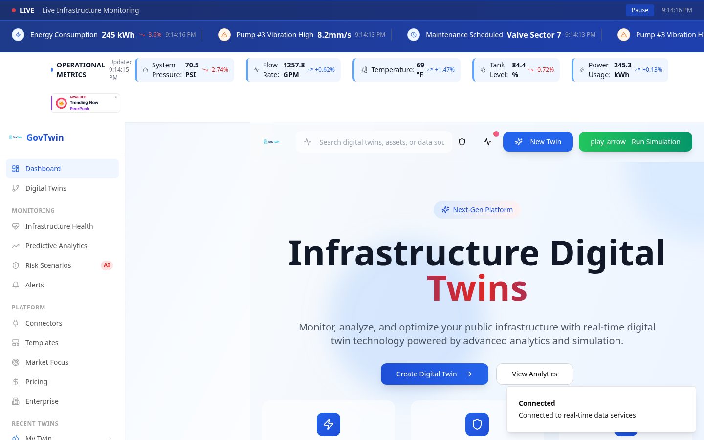 Gov Twin Homepage