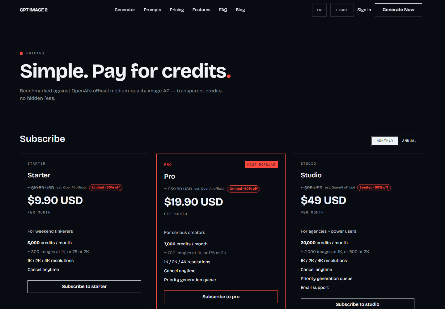 GPT Image 2 pricing