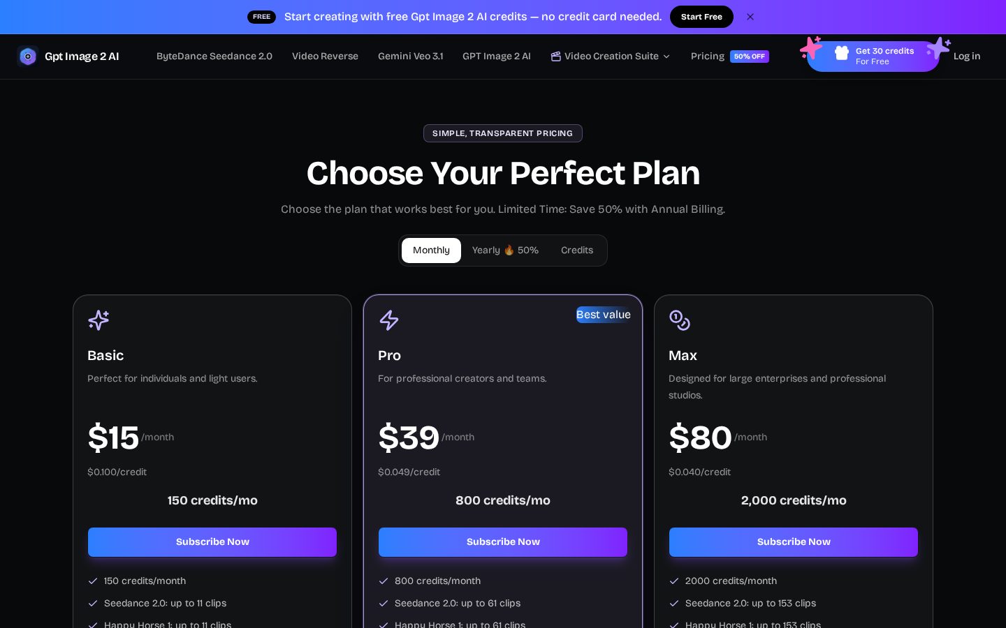 GPT Image 2 AI Pricing