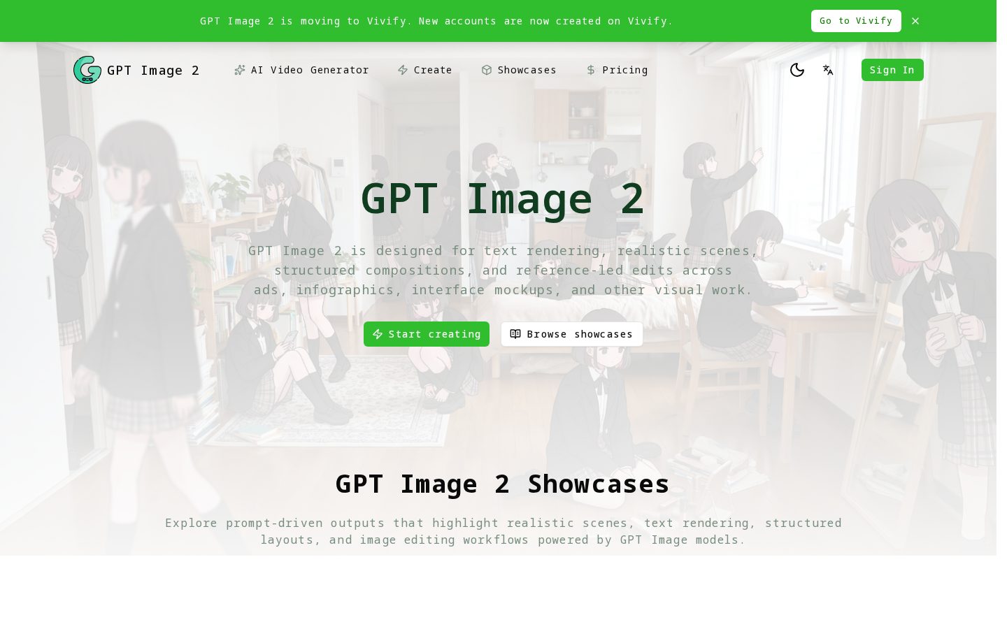 GPT Image Two Homepage