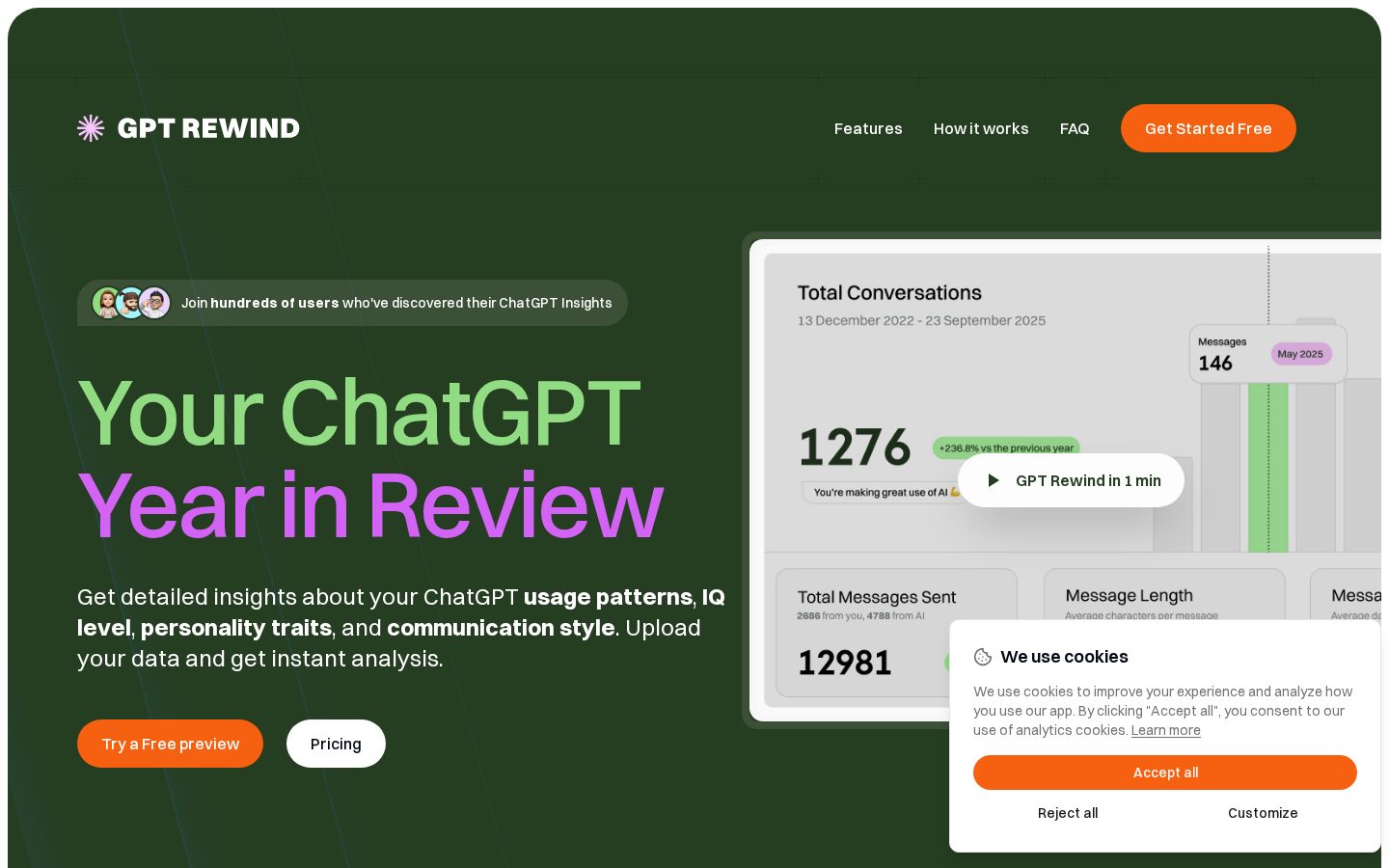 GPT Rewind Homepage