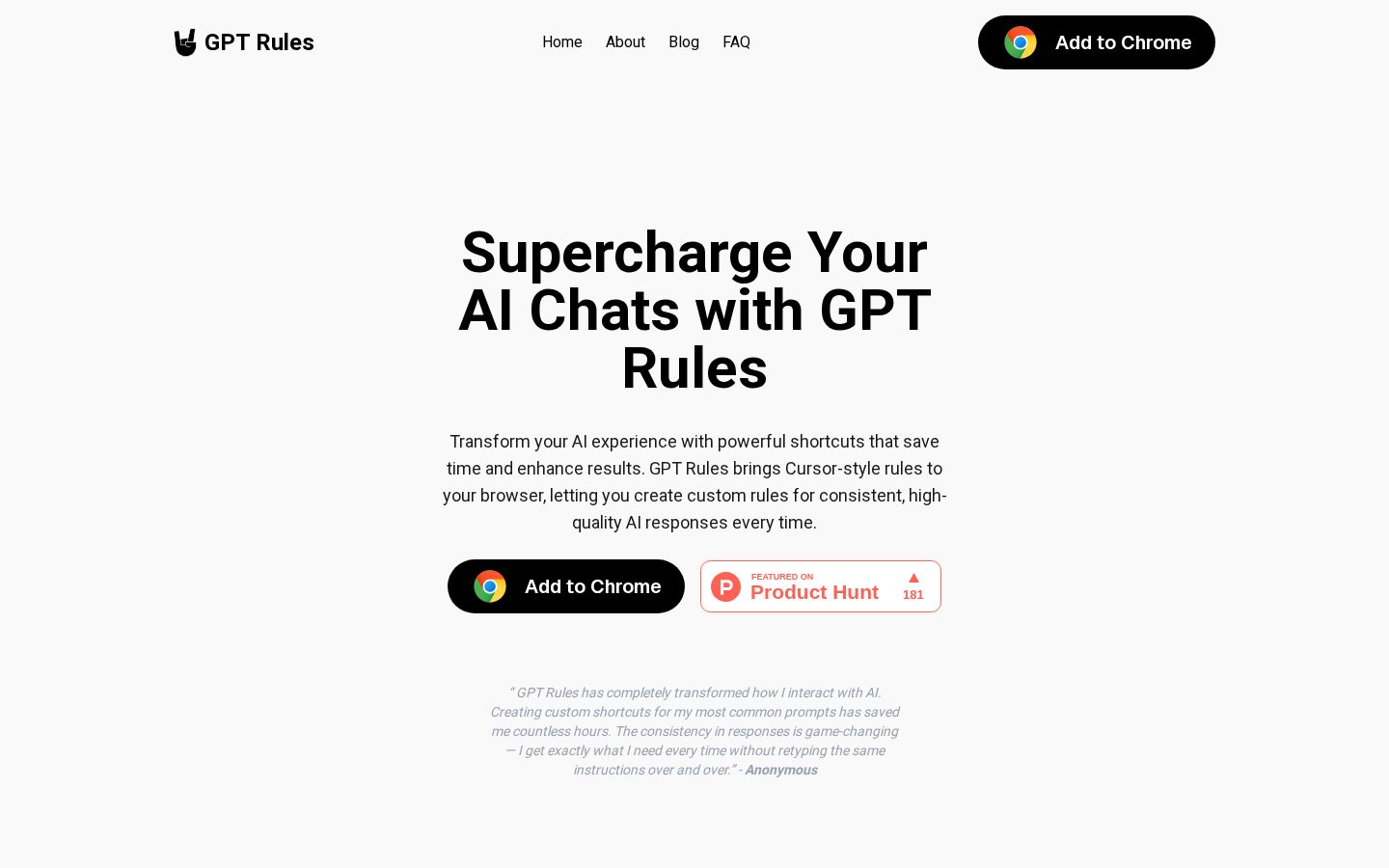 GPT Rules Homepage