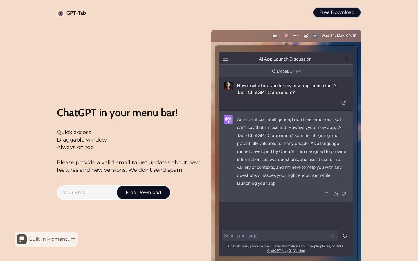 GPT-Tab Homepage
