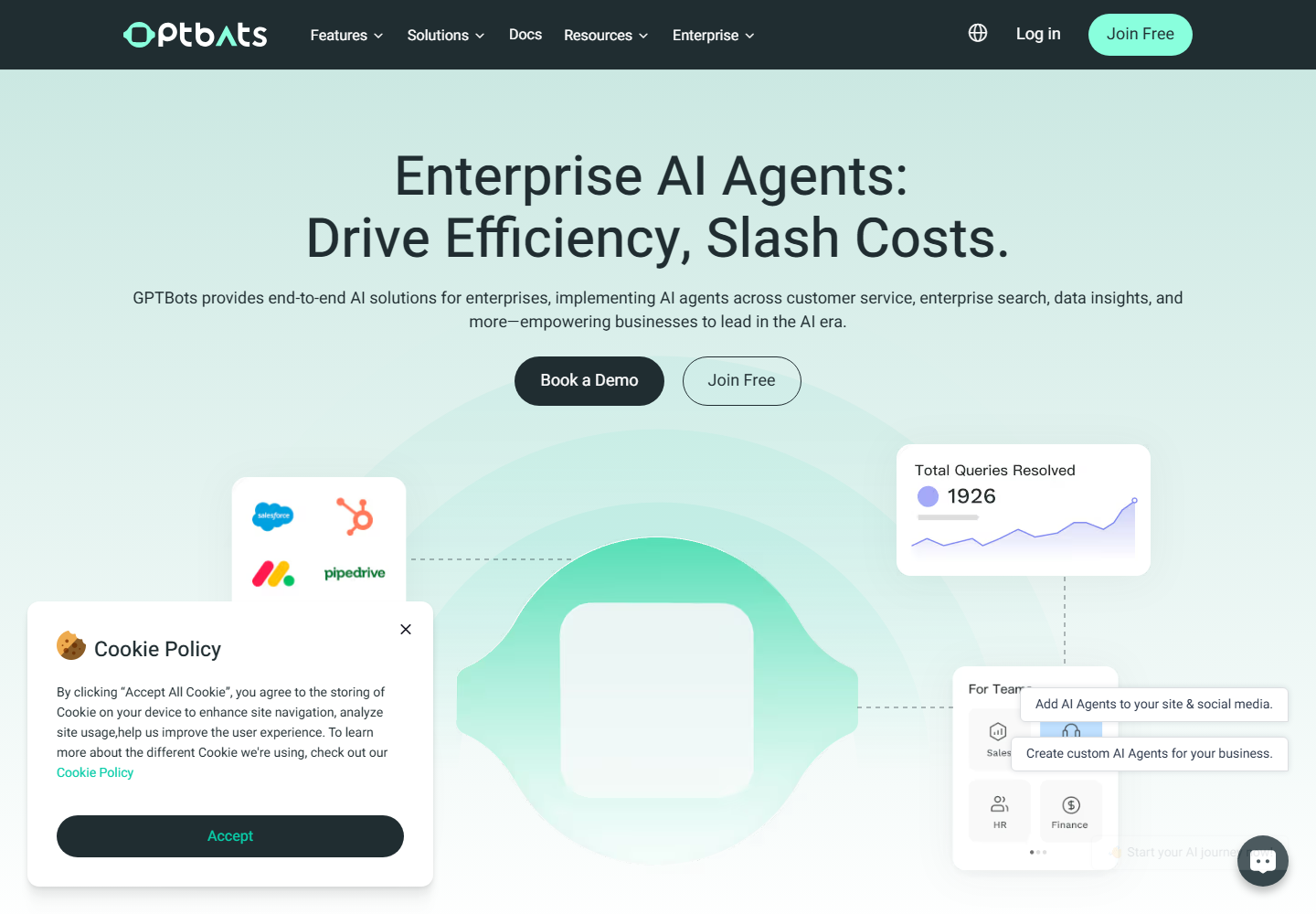 GPTBots.ai homepage